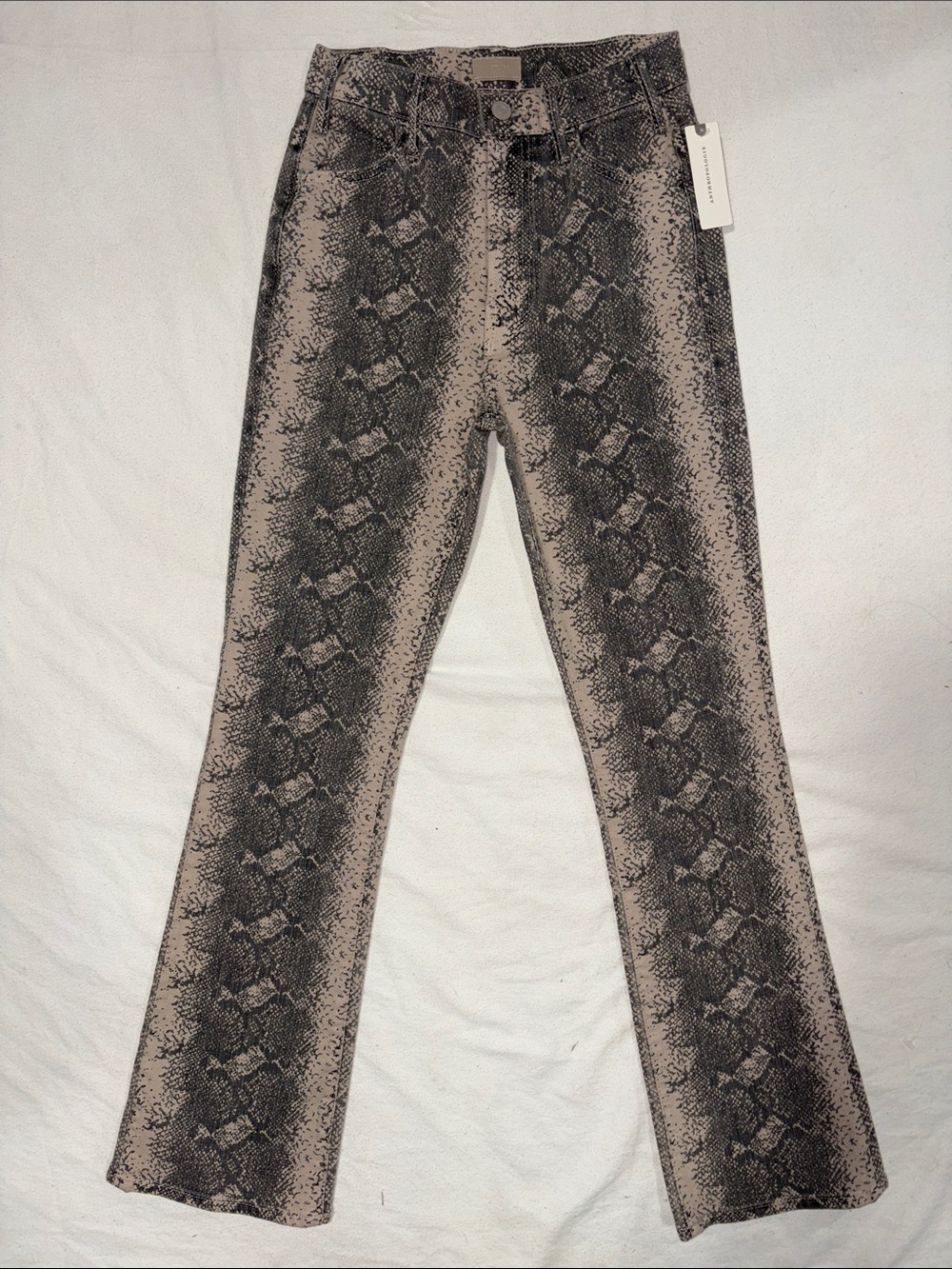 NWT Mother The Hustler Flood Jeans in Boa Babe